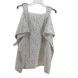 True Baby Car Seat Canopy Unisex OS White Grey Elephant Hearts Leaves Soft Plush